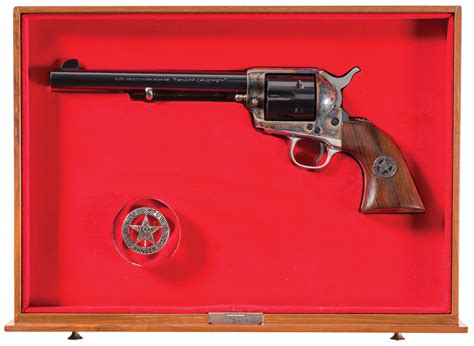 Texas Ranger Commemorative Colt Single Action Army Revolver Rock