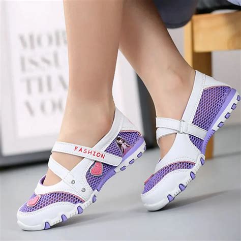 New Summer Children Shoes Girls Casual Shoes Sweet Cartoon Breathable