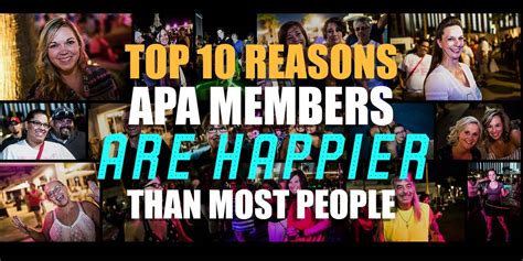 Top Reasons Apa Members Are Happier Than Most People American