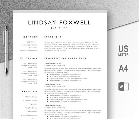 48 Job Application Cv Template Word That You Should Know
