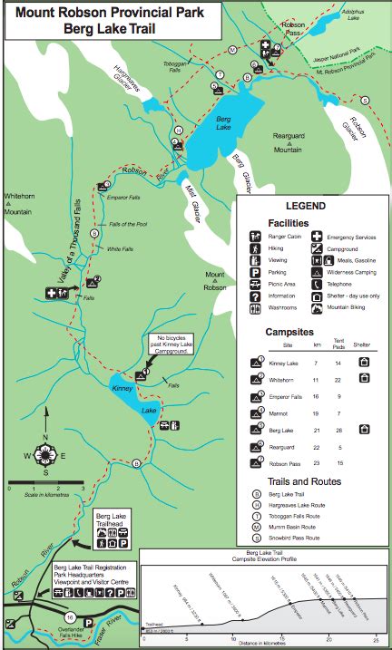 Berg Lake Trail Map Happiest Outdoors