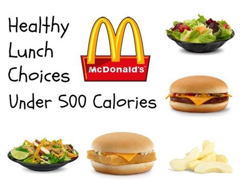 The salads at mcdonald's can be kind of a wash. Healthy Lunch Choices at McDonald's for under 500 Calories ...