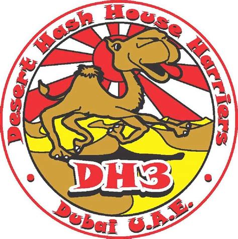 dubai house hash harriers logo ginger and scotch