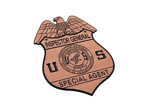 Inspector General Special Agent Badge Svg Etsy