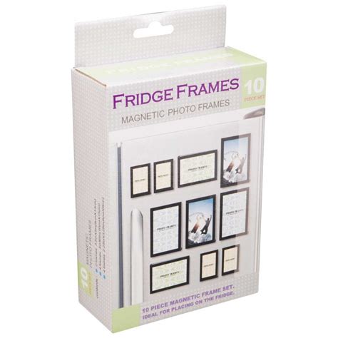 Fridge Frames 10 Piece Set Magnetic Photo Frames Big W