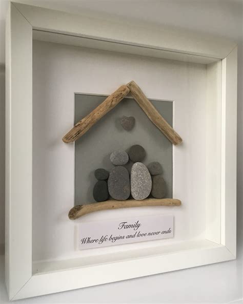 Family Handmade Pebble Art Frame - Beautiful bespoke pieces made to ...