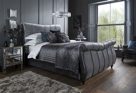 Search through the multitude of comfortable. Louisiana Titanium Velvet King Size Bed - Pay Weekly Carpets