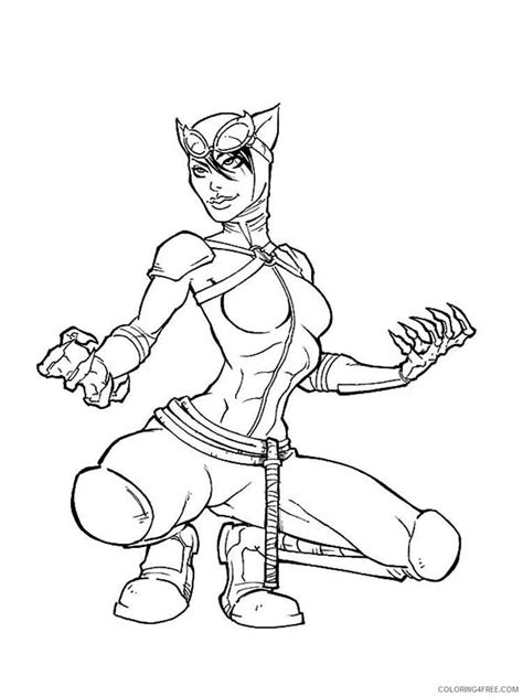 Catwoman Games Coloring Pages