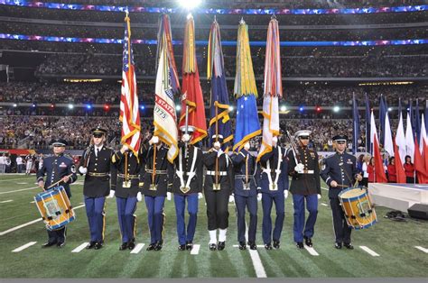 Armed Forces Color Guard At Super Bowl Xlv Article The United