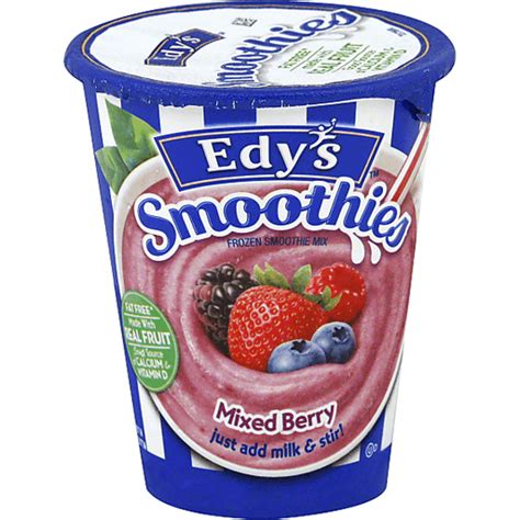 Edys Smoothies Mixed Berry Frozen Smoothie Mix Fruit Flavors Sun Fresh