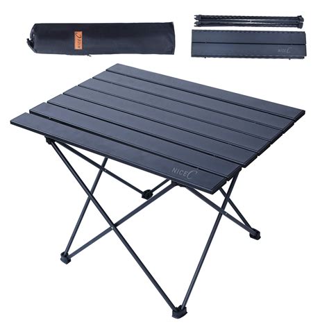 Nice C Beach Table Camping Table Roll Up Foldable Collapsible Aluminum Ultralight Compact