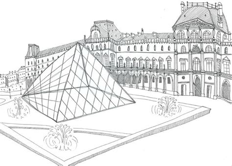 Le Louvre One Of A Series Of Paris Drawings I Completed
