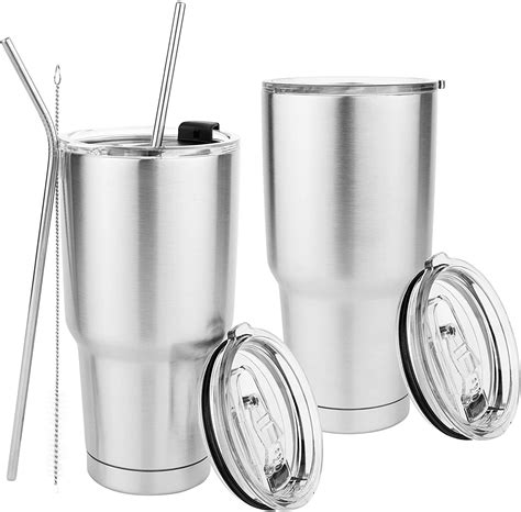 Homeries Double Wall Stainless Steel Tumbler Pack Of 2