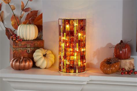 H214938 Tiled Hurricane shown in Amber color choice. Includes
