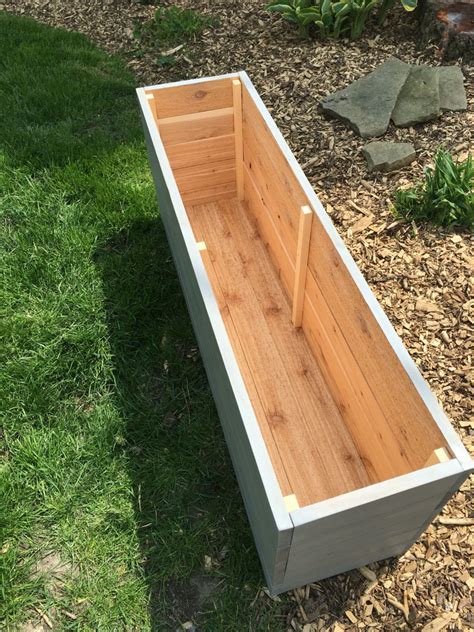 Cedar planter/Planter box/Outdoor storage/Wood planter/Outdoor | Garden planter boxes, Wood ...
