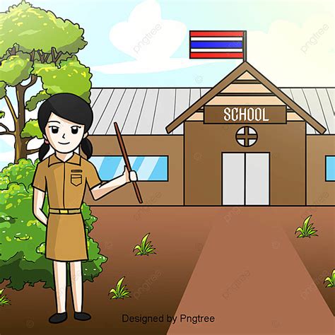 Pikbest พบแม่แบบการออกแบบภาพ 8327 ธงชาติไทย สำหรับการใช้งานเชิงพาณิชย์ส่วน. คุณครูถือไม้เรียวหน้าโรงเรียนคุณครูผู้หญิงโรงเรียนสีน้ำตาล ...
