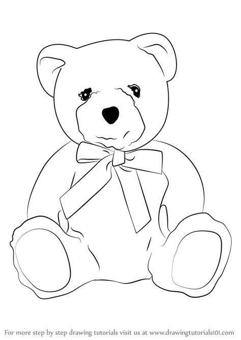 Learn How To Draw A Teddy Bear Soft Toys Step By Step Drawing Tutorials