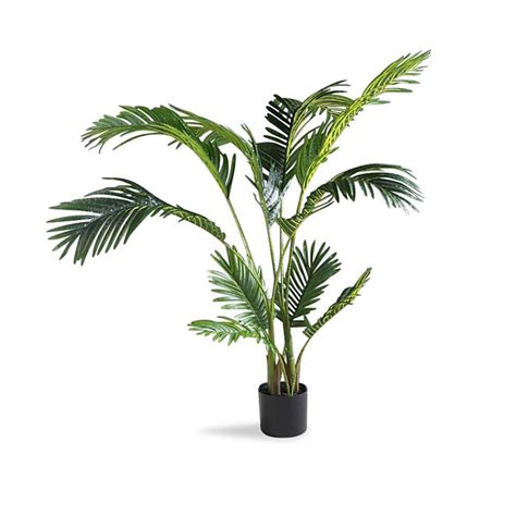 Artificial Palm Tree 110cm In Black Pot Home George At Asda