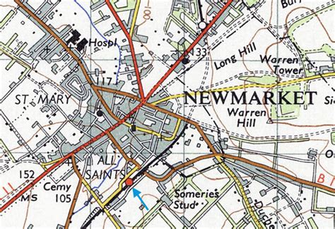Newmarket England Map Secretmuseum