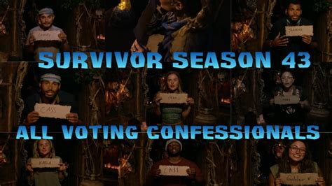 Survivor Season 43 All Voting Confessionals Youtube
