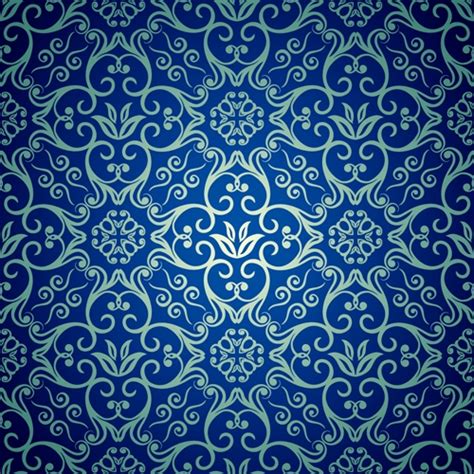 Free 15 Blue Floral Patterns In Psd Vector Eps