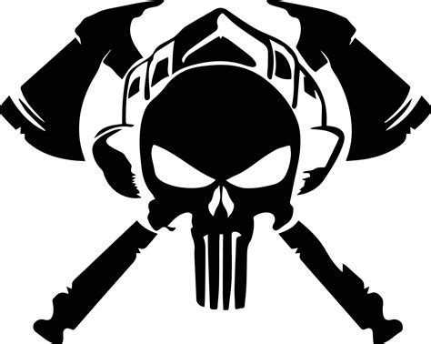 Punisher Firefighter Vinyl Decal Stickers Emblem Logo Graphic Etsy