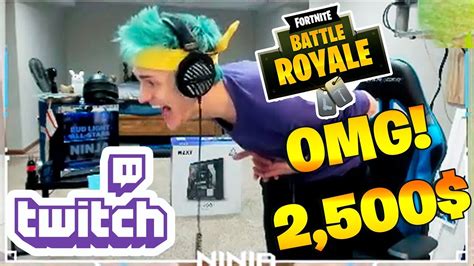 Ninja Reacts To 2516 Donation Fortnite Epic Fails And Funny Moments