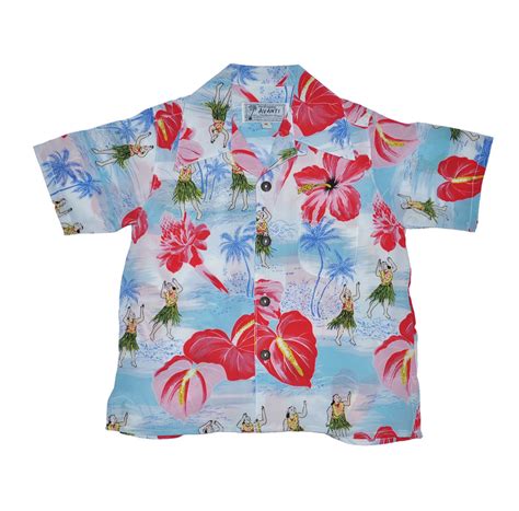 Spirit Of Hula Keiki Silk Aloha Shirt Hana Hou
