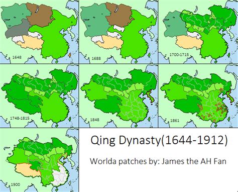 History Of The Qing Dynasty1644 1912 By Jamesmakesmaps On Deviantart