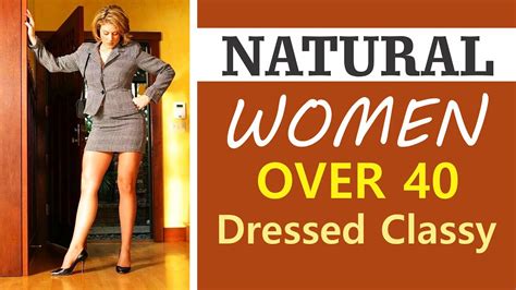 Natural Attractive Old Woman Over 40 Dressed Classy 0002 Youtube