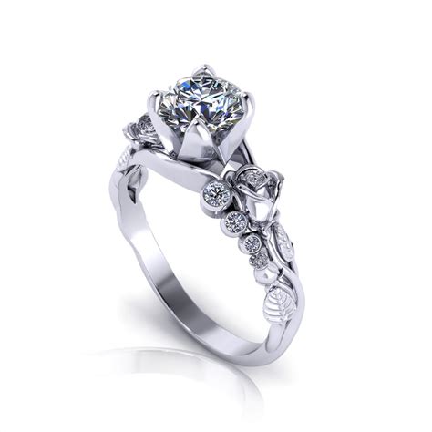 Rose Engagement Ring Jewelry Designs