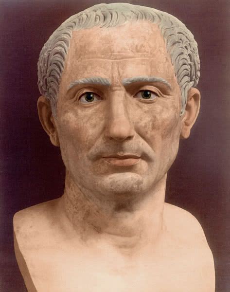 Colorized Bust of Julius Caesar Статуи Древний рим История древнего