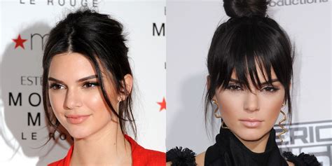 19 Celebs With And Without Bangs Hair Transformation Hair Dos Hair