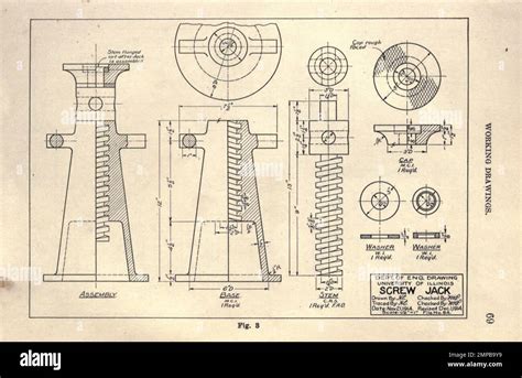 Detail Working Drawings From The Book Mechanical Drafting By Henry