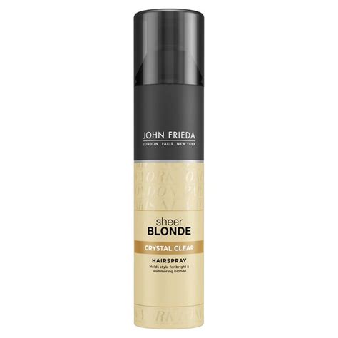 John Frieda Sheer Blonde Crystal Clear Hairspray 250ml From Ocado