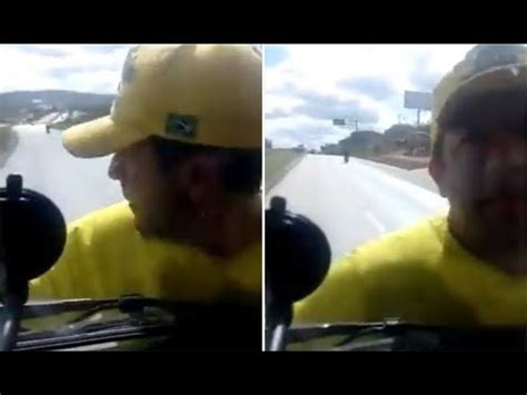 Bolsonarista tenta parar carreta em rodovia e é levado em alta