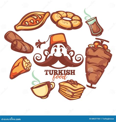 Turkish Food Stock Vector Illustration Of Chef Food 68637750