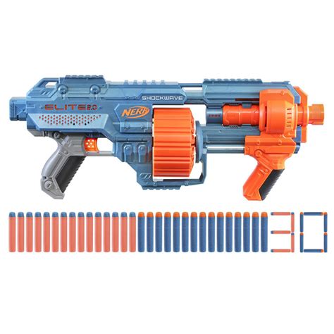 Nerf Elite Titan Cs 50 Toy Blaster Fully Motorized 50 Dart Drum 50 Official Elite Dart Spinning