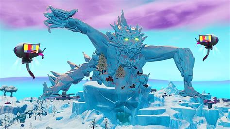 New Polar Peak Giant Monster Revealed Fortnite Season 9 Live Event