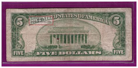 1928 B5 Dollar Bill Old Us Note Legal Tender Paper Money Currency Red