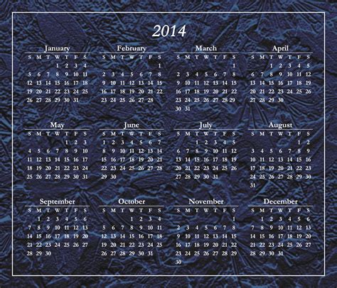 Stylized 2014 Calendar Free Stock Photo Public Domain Pictures