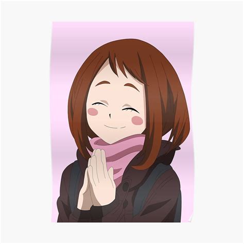 Ochako Uraraka Poster By Unmei Redbubble