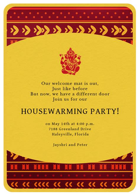 Free Housewarming Invitation Card Template