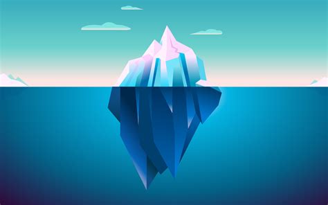 3840x2400 Iceberg Minimal 4k 3840x2400 Resolution Wallpaper Hd