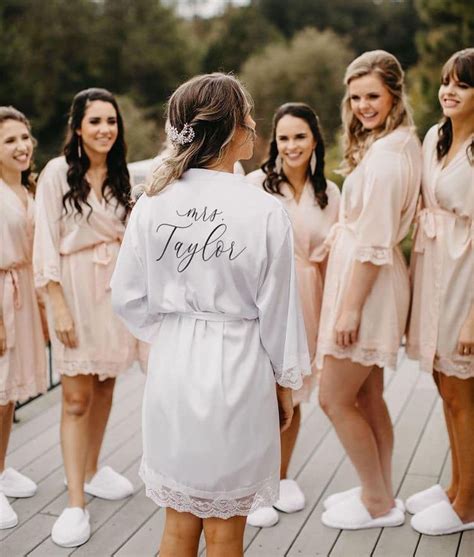 Bride And Bridesmaid Robes Australia Wedding Robes For Bridal Party