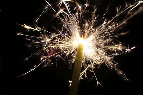 Sparklers Fireworks Celebrate Firework Display Night Free Image
