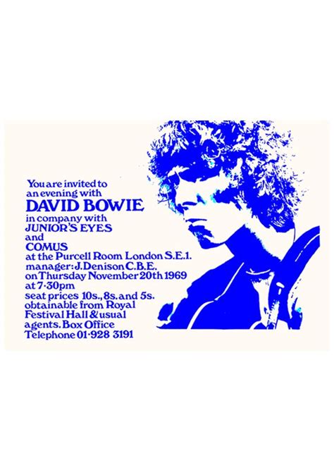 An Advertisement For David Bowes Funerals In Blue Ink On White Paper