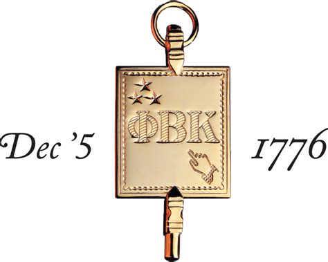 Phi Beta Kappa Key Phi Beta Kappa