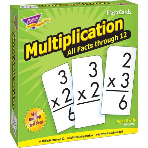 Trend Tep53203 Multiplication All Facts Through 12 Flash Cards 169