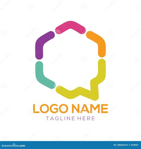 Communication Logo And Icon Design Stock Vector Illustration Of